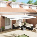 vidaXL Inklapbare Luifel Wit 500x300 cm Stof en Aluminium, Tuin en Terras, Verzenden, Nieuw