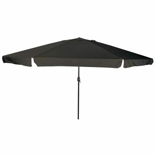 vidaXL Tuinparasol Zwart 395 x 395 x 245 cm Polyester en, Tuin en Terras, Parasols, Nieuw, Verzenden