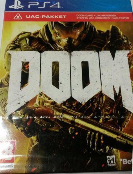 Doom 2016-UAC-Pakket (PlayStation 4) Gebruikt, Games en Spelcomputers, Games | Sony PlayStation 4, Ophalen of Verzenden