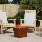 vidaXL Vuurkorf Bruin 40 x 40 x 35 cm Cortenstaal, Huis en Inrichting, Haarden, Verzenden, Nieuw