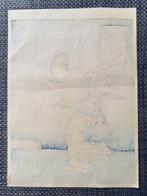 Japanse houtsnede - Zomer uit de serie Vrouwelijke, Antiek en Kunst