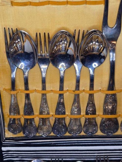 AP - Ménagère pour 12 personnes (38) - Plaqué(e) argent, Antiek en Kunst, Antiek | Meubels | Tafels