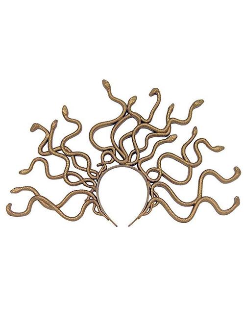 Haarband Slangen Medusa Goud Gouden Diadeem Slang Brons Kroo, Kleding | Dames, Carnavalskleding en Feestkleding, Nieuw, Ophalen of Verzenden