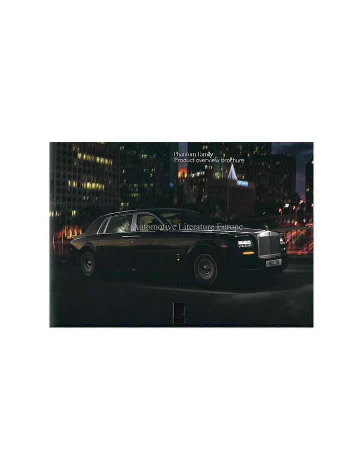 2013 ROLLS ROYCE PHANTOM FAMILY BROCHURE ENGELS, Livres, Autos | Brochures & Magazines