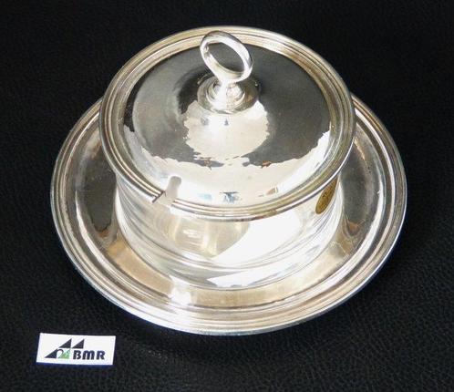 Suikerpot - dreiteilig, rund - ohne Löffel - - .800 zilver, Antiek en Kunst, Antiek | Zilver en Goud
