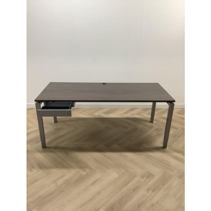 bureau vv persoonlijke lade 180x80 cm, bruin - grijs, Huis en Inrichting, Bureaus, Bureau, Gebruikt