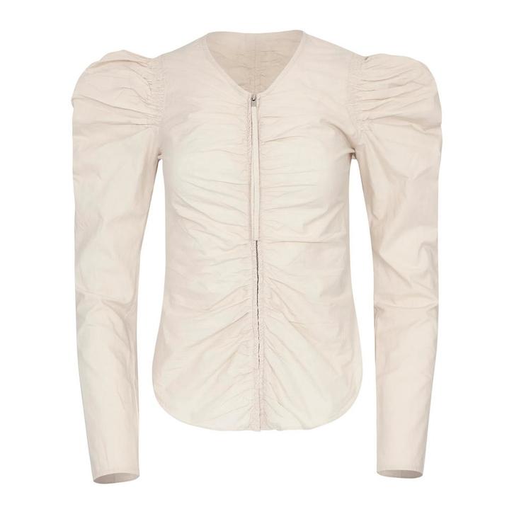 Marant Etoile • ecru blouse Benatea • 34 (FR36), Kleding | Dames, Blouses en Tunieken, Beige, Nieuw, Maat 42/44 (L), Verzenden