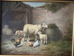 Hilaire Bals (1940) - Moutons, poules et coq
