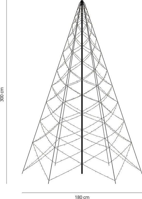 Tweedekans | FlinQ Luminus Slimme Kerstboom 1200 LED -, Diversen, Kerst, Ophalen of Verzenden
