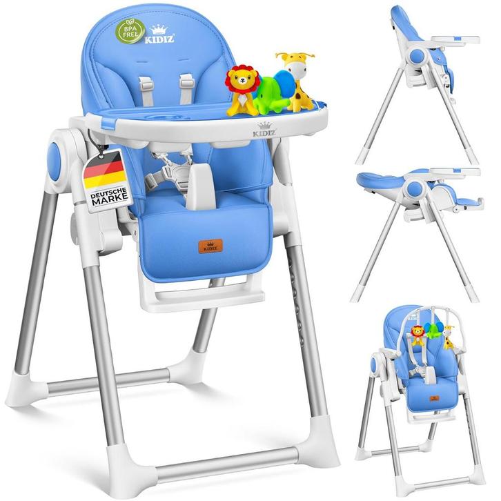 Kinderstoel - Babystoel - Verstelbaar - Blauw - KIDIZ®, Kinderen en Baby's, Kinderstoelen, Nieuw, Verzenden