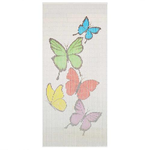 vidaXL Vliegengordijn 90x200 cm bamboe, Doe-het-zelf en Bouw, Deuren en Vliegenramen, Nieuw, Verzenden