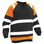 Jobman 5124 sweatshirt hi-vis xl noir/orange, Nieuw