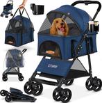 LOVPET® Hondenbuggy 2in1 Huisdieren - Wandelwagen - Blauw, Verzenden, Nieuw
