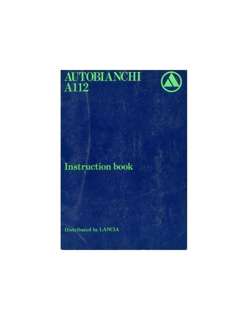 1979 AUTOBIANCHI A112 INSTRUCTIEBOEKJE ENGELS, Auto diversen, Handleidingen en Instructieboekjes, Ophalen of Verzenden