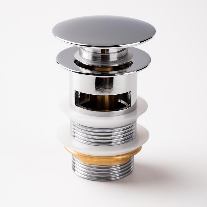 Afvoerplug Chroom Pop up Plug voor Wastafel Overloop, Doe-het-zelf en Bouw, Sanitair, Nieuw, Verzenden