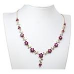 Halsketting - 18 karaat Geel goud - 6.05ct. tw. Robijn -, Nieuw