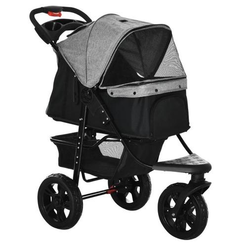 TRUUSK Dog Buggy Cat Buggy Pet Stroller Met 3 Wielen Opvouwb, Dieren en Toebehoren, Honden-accessoires, Verzenden