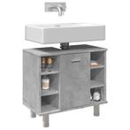 vidaXL Badkamerkast 60x32x53,5 cm spaanplaat betongrijs, Huis en Inrichting, Verzenden, Nieuw