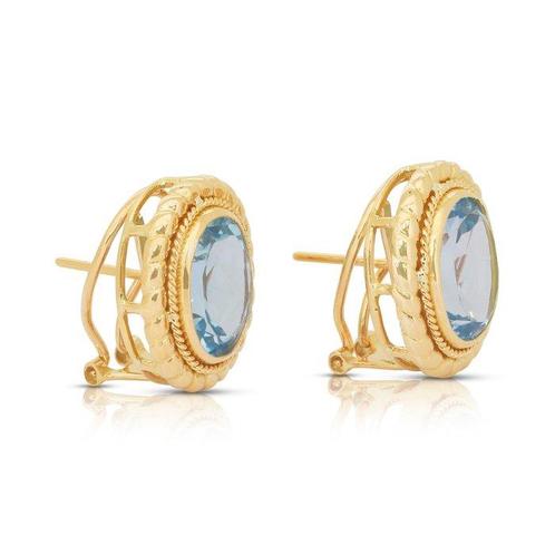 Boucles doreilles - 18 carats Or jaune - 21.36ct. tw., Handtassen en Accessoires, Oorbellen