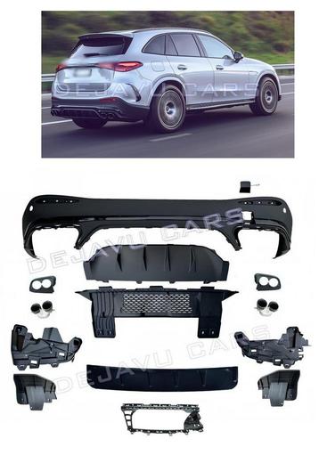 GLC43 AMG Look Diffuser voor Mercedes Benz GLC X254 SUV, Ophalen of Verzenden