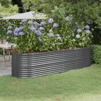 vidaXL Plantenbak 296x80x68 cm gepoedercoat staal, Verzenden, Nieuw