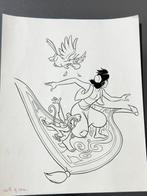 Walt Disney - Originele publiciteitsschets met Aladdin, Abu, Nieuw