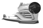 Cup spoiler lip voor Mercedes Benz GLC X253 / C253 CSL896-G, Verzenden, Nieuw