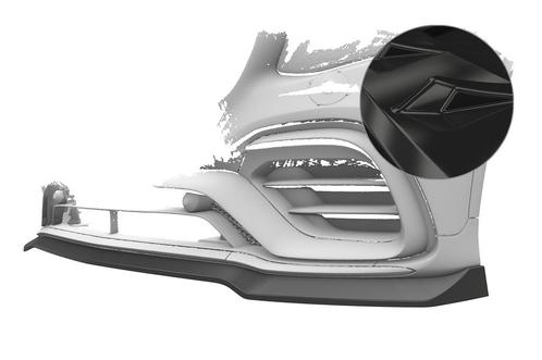 Cup spoiler lip voor Mercedes Benz GLC X253 / C253 CSL896-G, Auto-onderdelen, Carrosserie, Nieuw, Verzenden