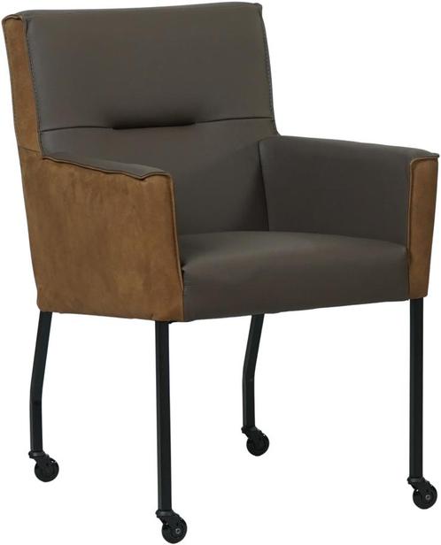leren moderne eetkamerstoel -  ( leer), Huis en Inrichting, Stoelen, Overige kleuren, Eén, Nieuw, Leer, Ophalen of Verzenden