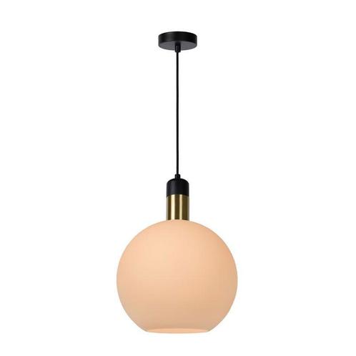 Hanglamp Lucide JULIUS -  - Ø 28 cm - 1xE27 - Opaal, Maison & Meubles, Lampes | Suspensions, Envoi