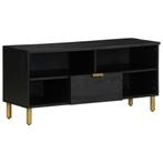 vidaXL Tv-meubel 100x33x46 cm bewerkt hout zwart, Huis en Inrichting, Verzenden, Nieuw