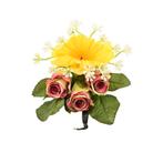 Kunstbloemstuk narcis rozenknop bloempjes, Ophalen, Nieuw, Buiten