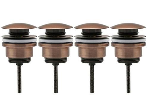 Veiling - 4x Beaux pop-up wastafelplug 1 1/4 Lilas koper, Doe-het-zelf en Bouw, Sanitair