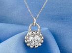 Ketting met hanger - 14 karaat Witgoud - 2.02ct. tw. Diamant