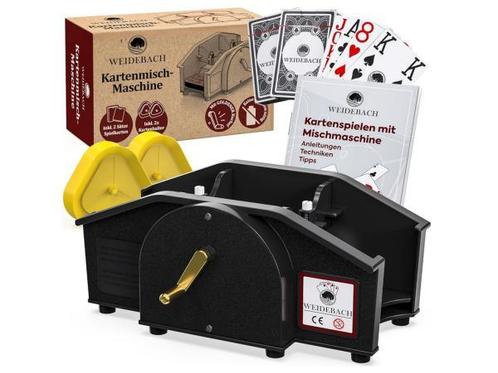 Veiling - Weidebach Zwarte Kaartenschudmachine met Gouden Kr, Verzamelen, Speelkaarten, Jokers en Kwartetten, Gebruikt