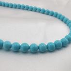 Turquoise - Zilver - Halsketting - ambachtelijke productie, Antiek en Kunst