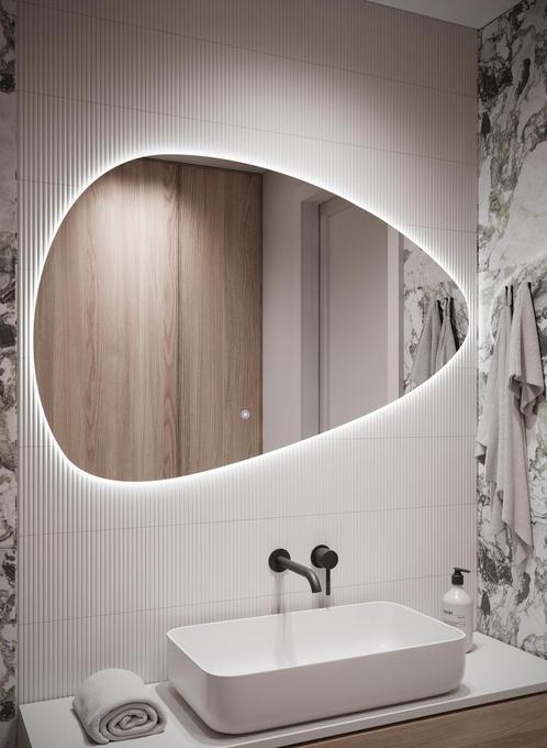 Badkamerspiegel Sona - 118 x 78 cm - LED - Verwarming, Huis en Inrichting, Badkamer | Badkamermeubels, Nieuw, Verzenden