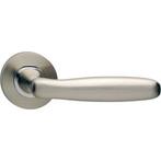 Intersteel deurklink Bjorn op rond rozet nikkel mat, Nieuw, Overige materialen, Klink of Kruk