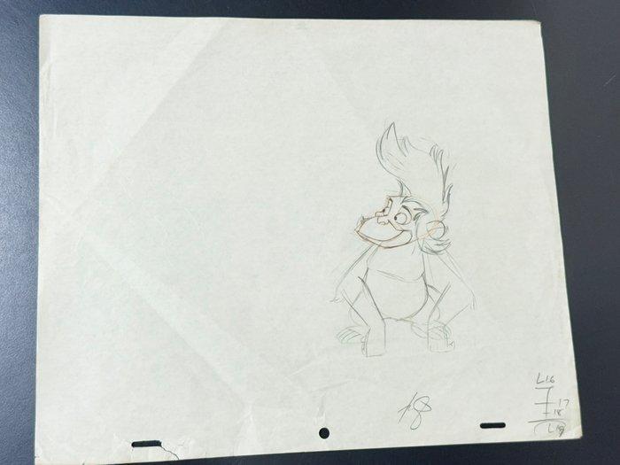 Jungle Cubs (1996) - 1 Originele animatie tekening van Louie, Verzamelen, Disney