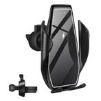 Qi Draadloze Autolader 15W - Quick Charge 3.0 - Airvent Clip, Verzenden, Nieuw