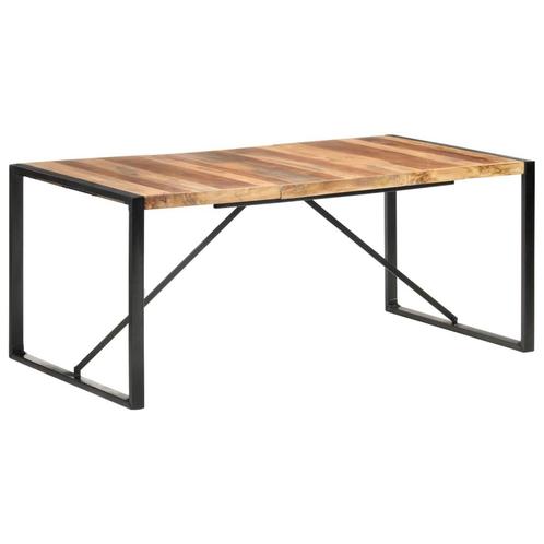 vidaXL Eettafel 180x90x75 cm massief hout, Huis en Inrichting, Tafels | Eettafels, Nieuw, Verzenden
