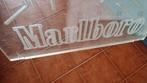 Plaque - Marlboro verre en plastique, Antiek en Kunst