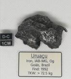 Belle Uruaçu. Météorite, IAB-MG. Oog. Topklasse. IJzer