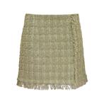 IRO • kaki tweed rok Rajane • 34 (FR36), Verzenden, Maat 42/44 (L), Nieuw, IRO