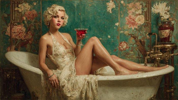 I_KONIQ - Moulin Rouge starlettes campari pause, Huis en Inrichting, Overige Huis en Inrichting