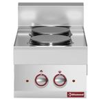 D-E65/2P4T-230V/3-N Cuisinière électrique 2 plaques -top-, Verzenden, Nieuw in verpakking