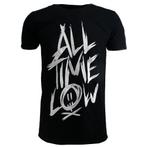All Time Low Scratch Band T-Shirt Zwart - Officiële