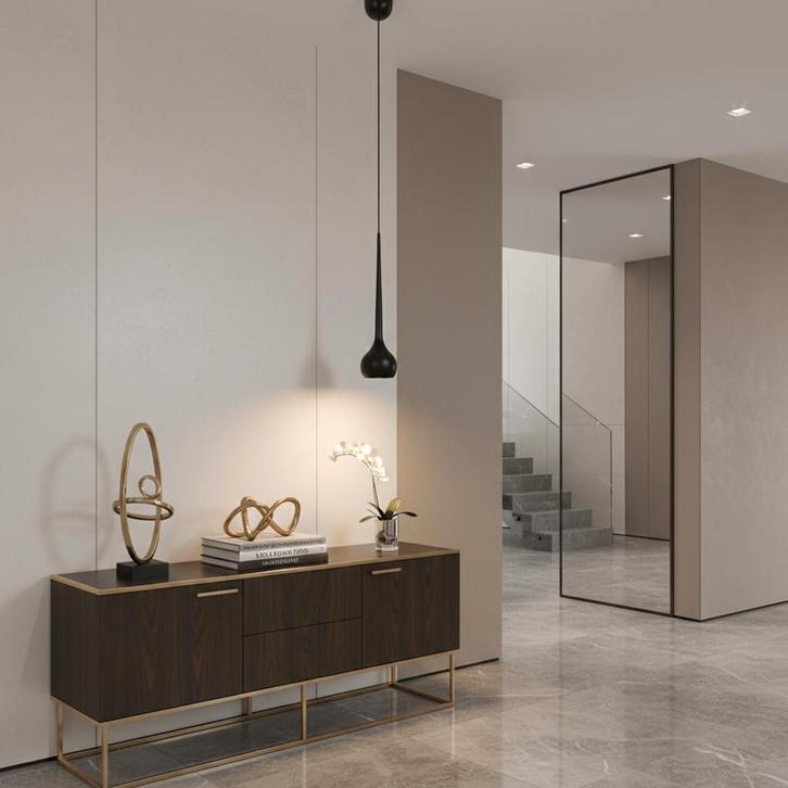 hanglampen Lynea Hanglamp Zwart Ø7.5cm, Huis en Inrichting, Lampen | Hanglampen, Verzenden