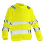 Jobman werkkledij workwear - 1150 sweatshirt high-vis m geel