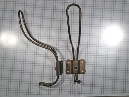 Hoed en jashaak groot, draadmodel, ijzer geroest, Maison & Meubles, Accessoires pour la Maison | Portemanteaux